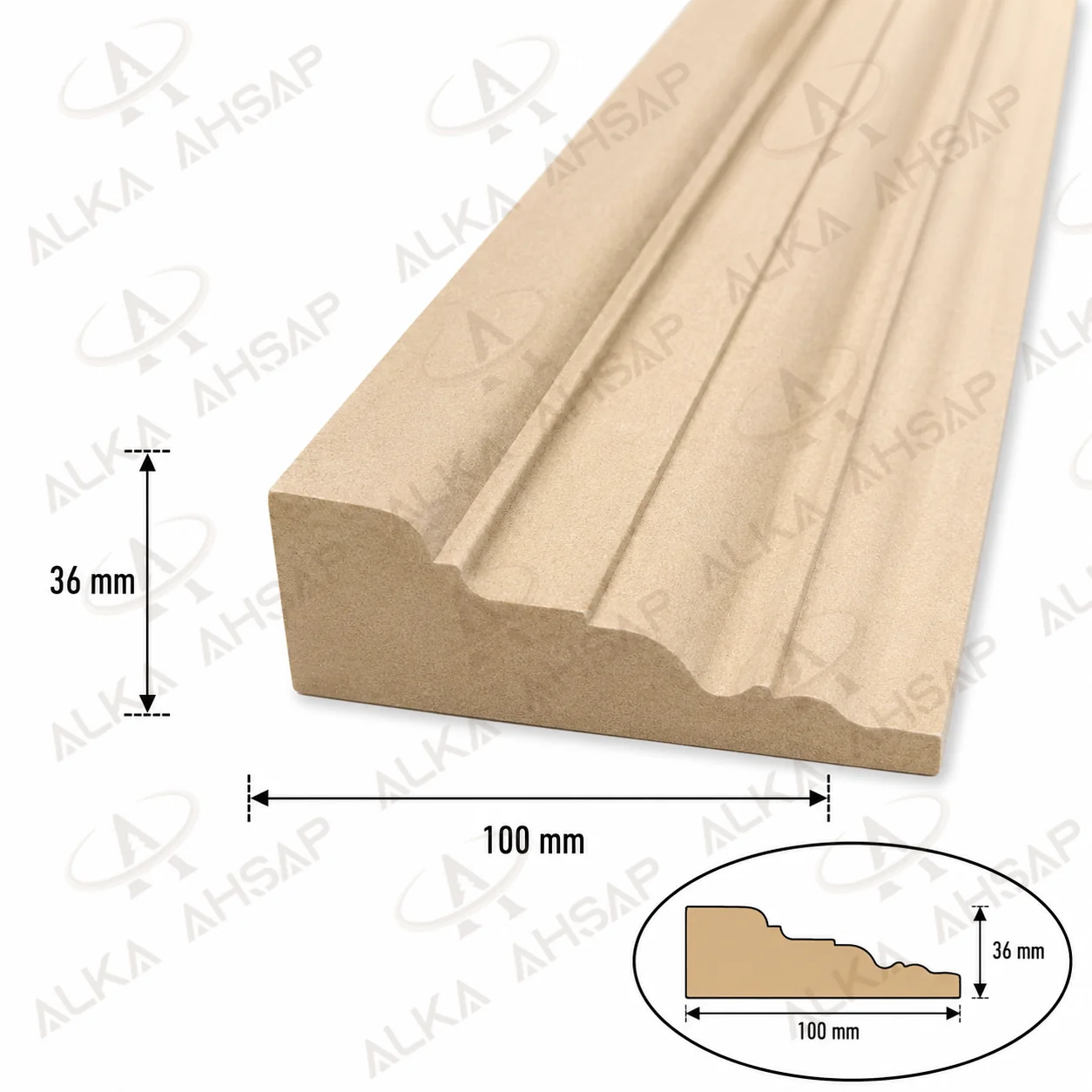 100mm Mdf Geniş Taç
