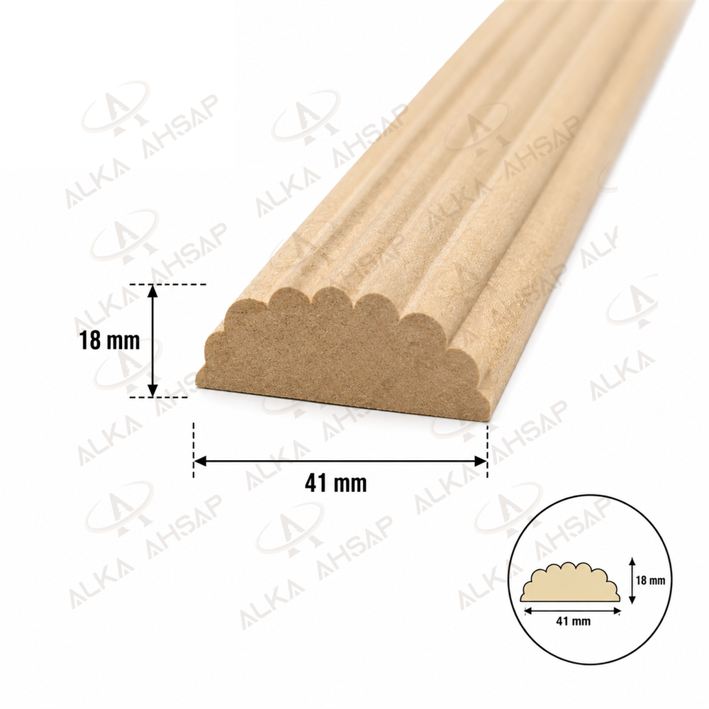 41mm Muz Dilimi Mdf Çıta