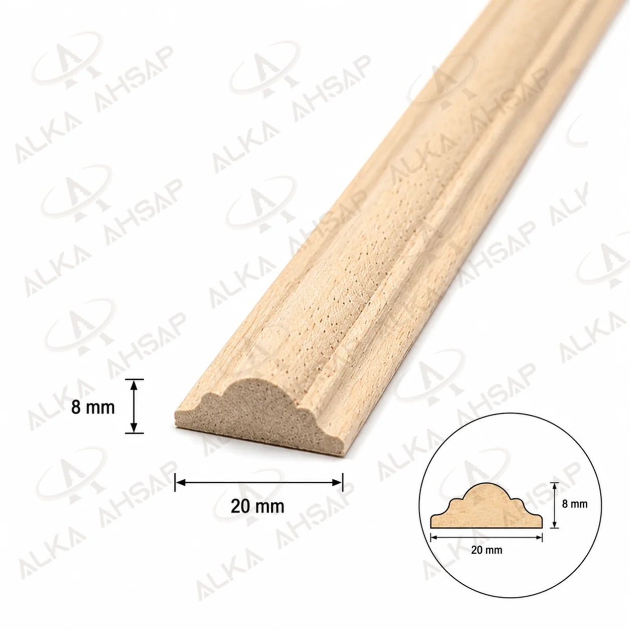 Ahşap Çıta 20 mm | Ahşap Profil Çıta - 2505