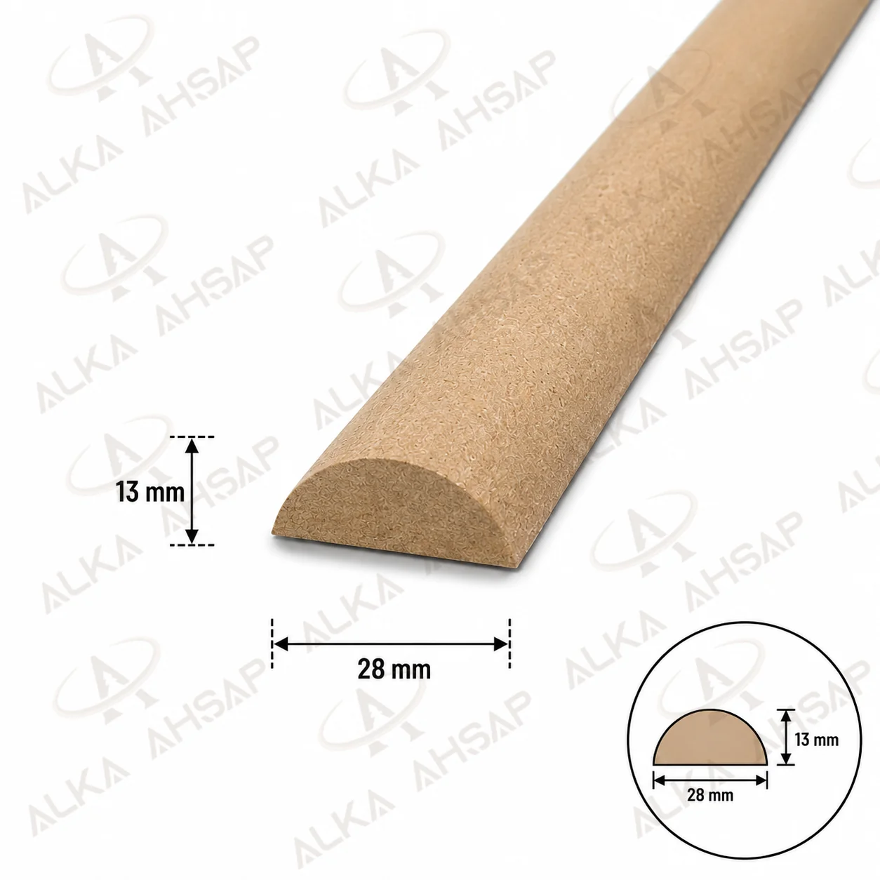 1503 – 28 mm Mdf Balıksırtı Çıta