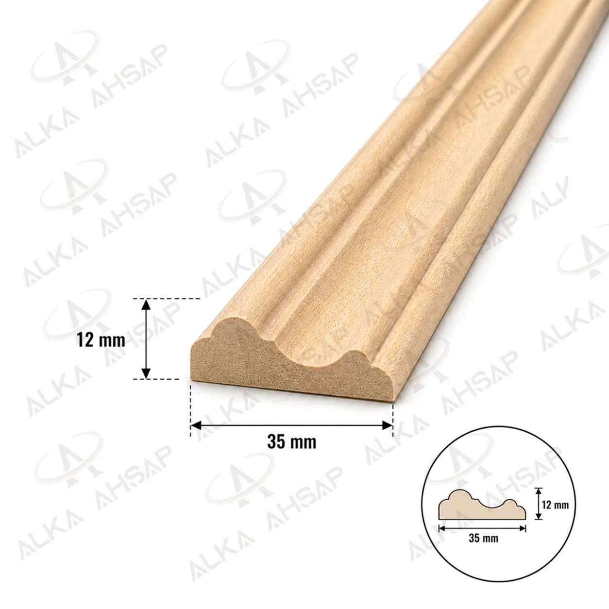 Ahşap Çıta 35 mm | Ahşap Profil Çıta - 3510