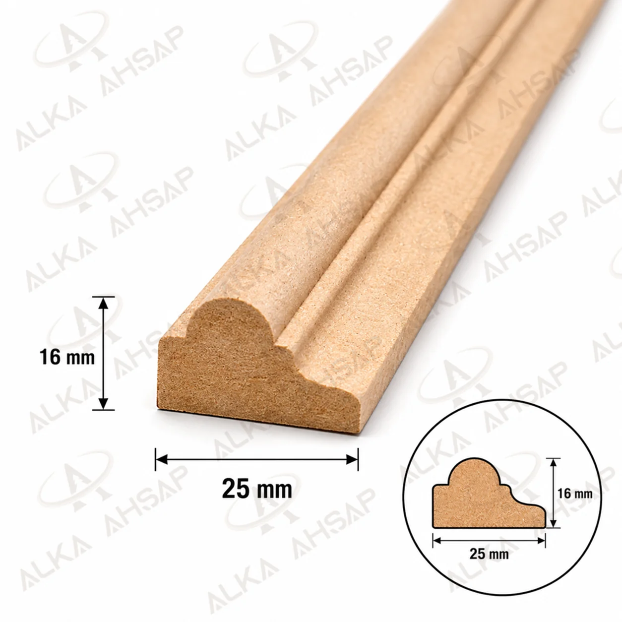 Mdf Çıta 25mm | 5003 6 Nolu Çıta