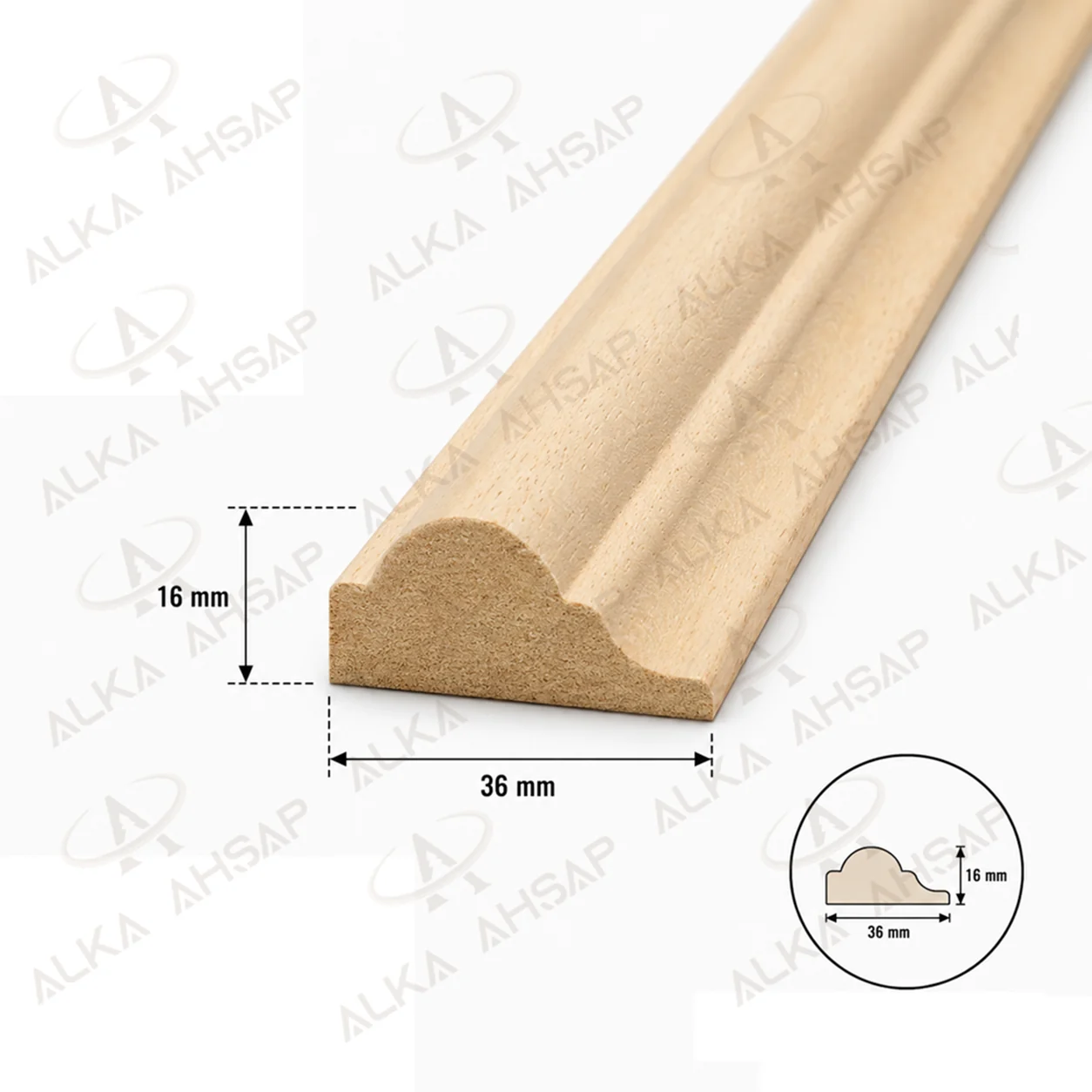 Ahşap Çıta 36 mm | Ahşap Profil Çıta - 5003