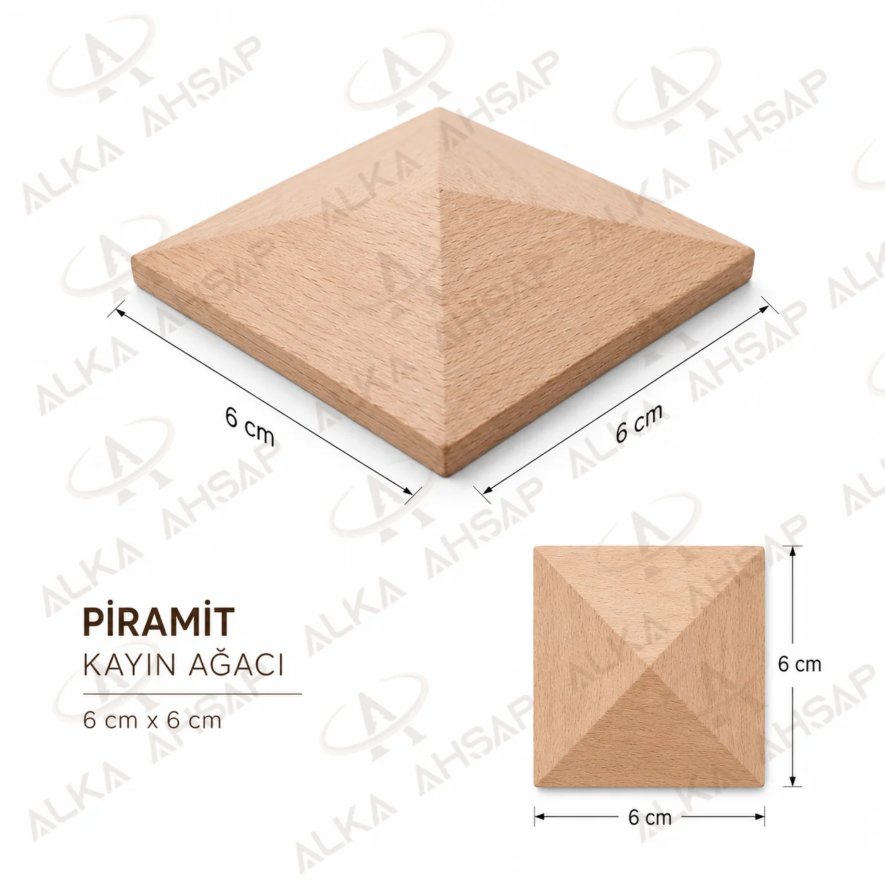 6x6 Kayın Piramit