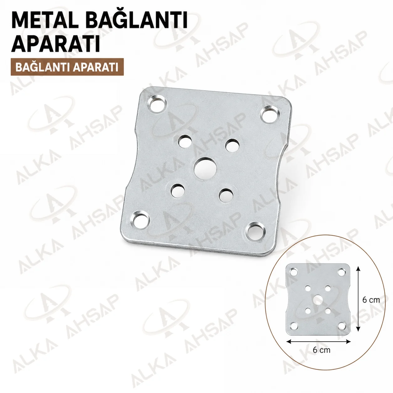 6x6 Metal Bağlantı Sacı