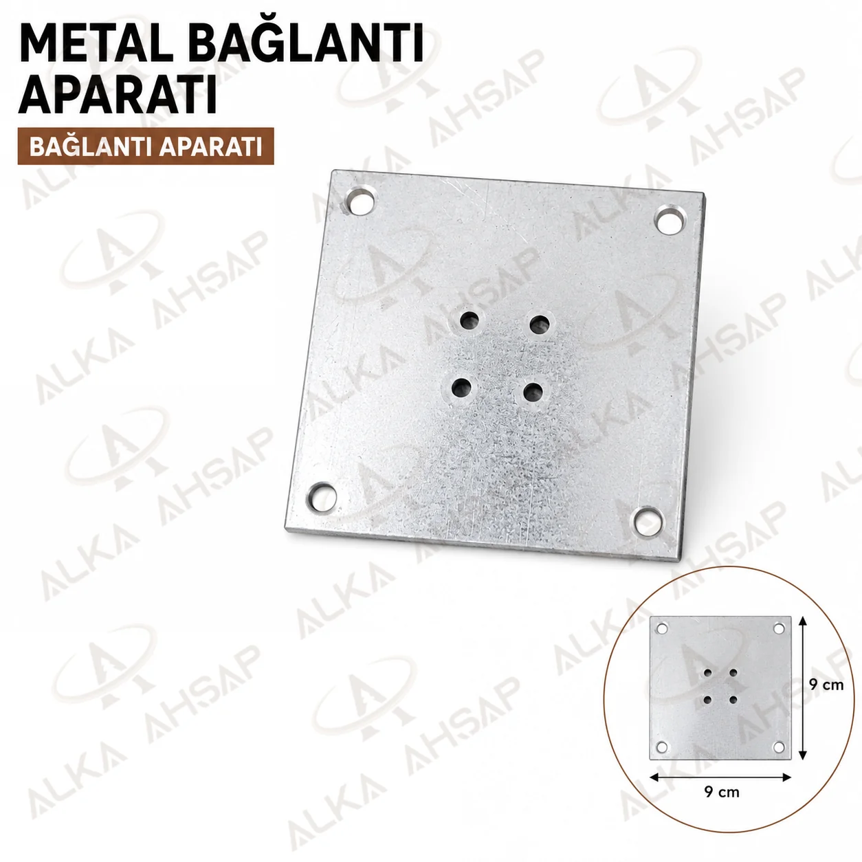 9x9 Metal Bağlantı Sacı