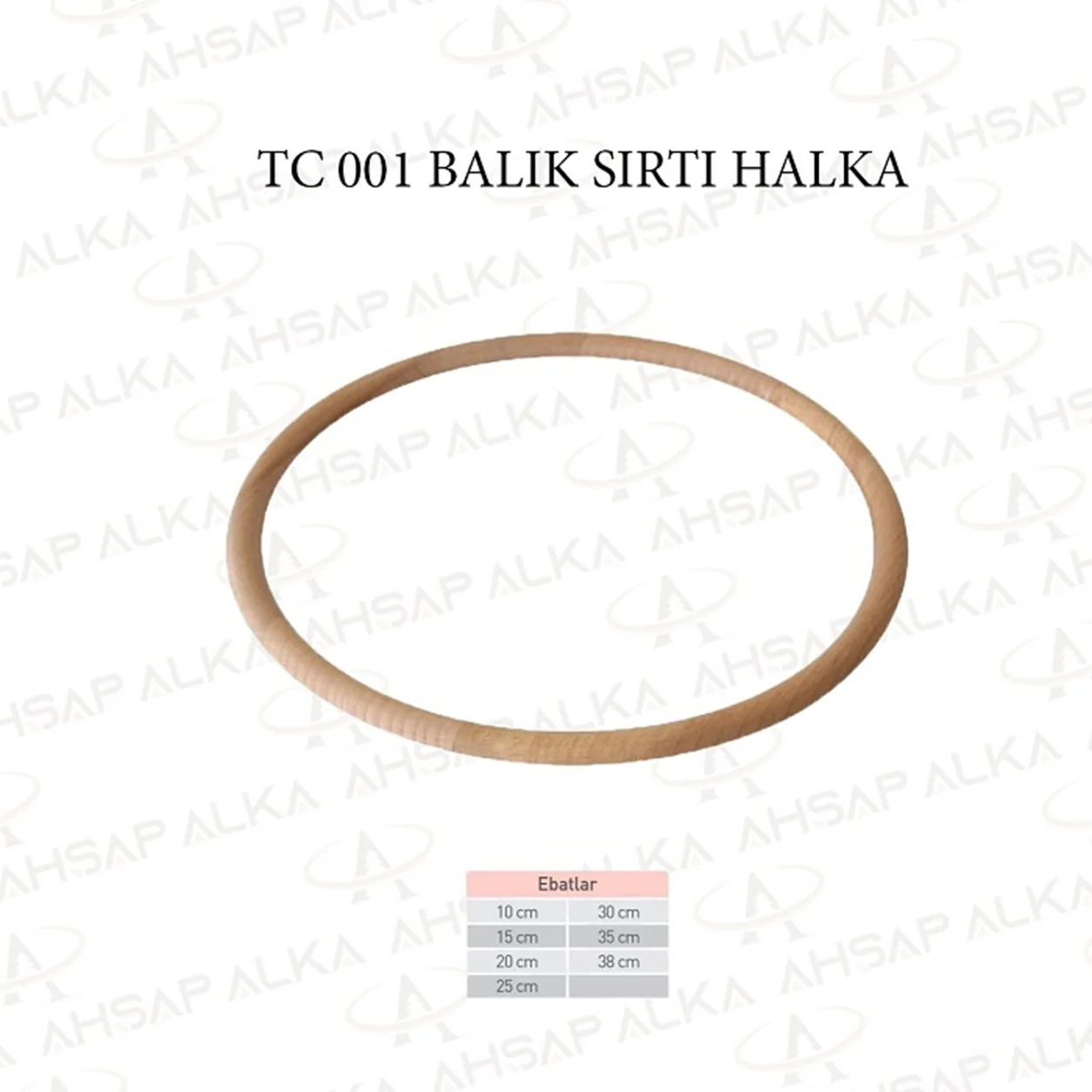 1 cm Balıksırtı Çıtalı Halka