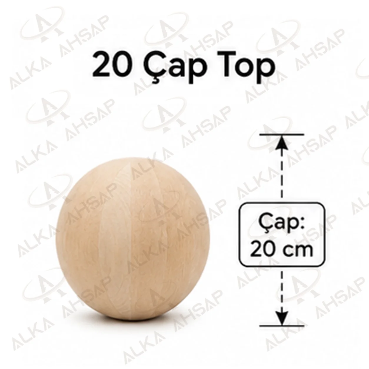 Ahşap Top 20 cm