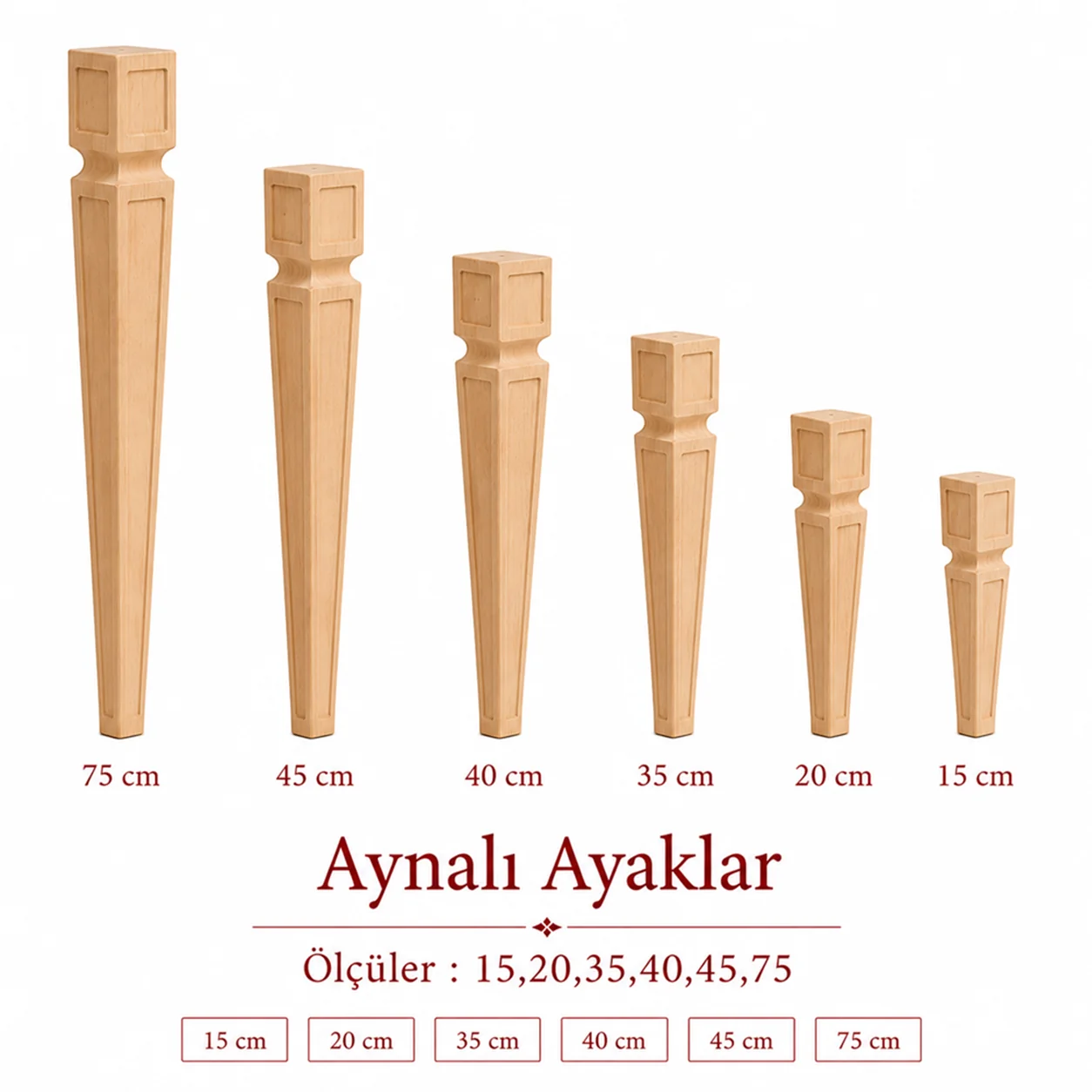 Cnc Aynalı Ayaklar