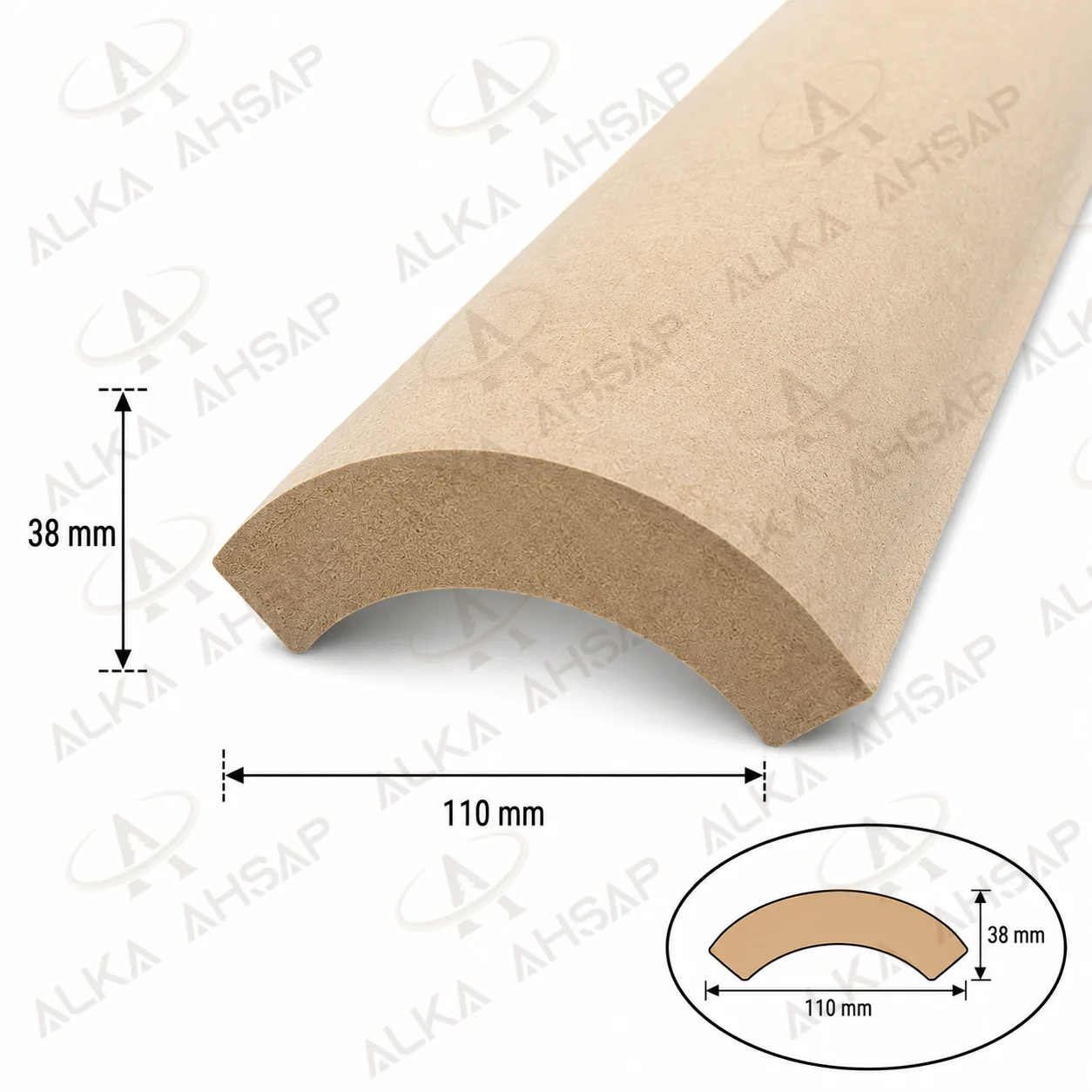 110mm Mdf Bombe Köşe Profil