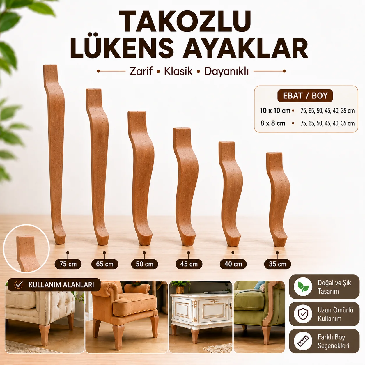 Takozlu Lükens Ayaklar